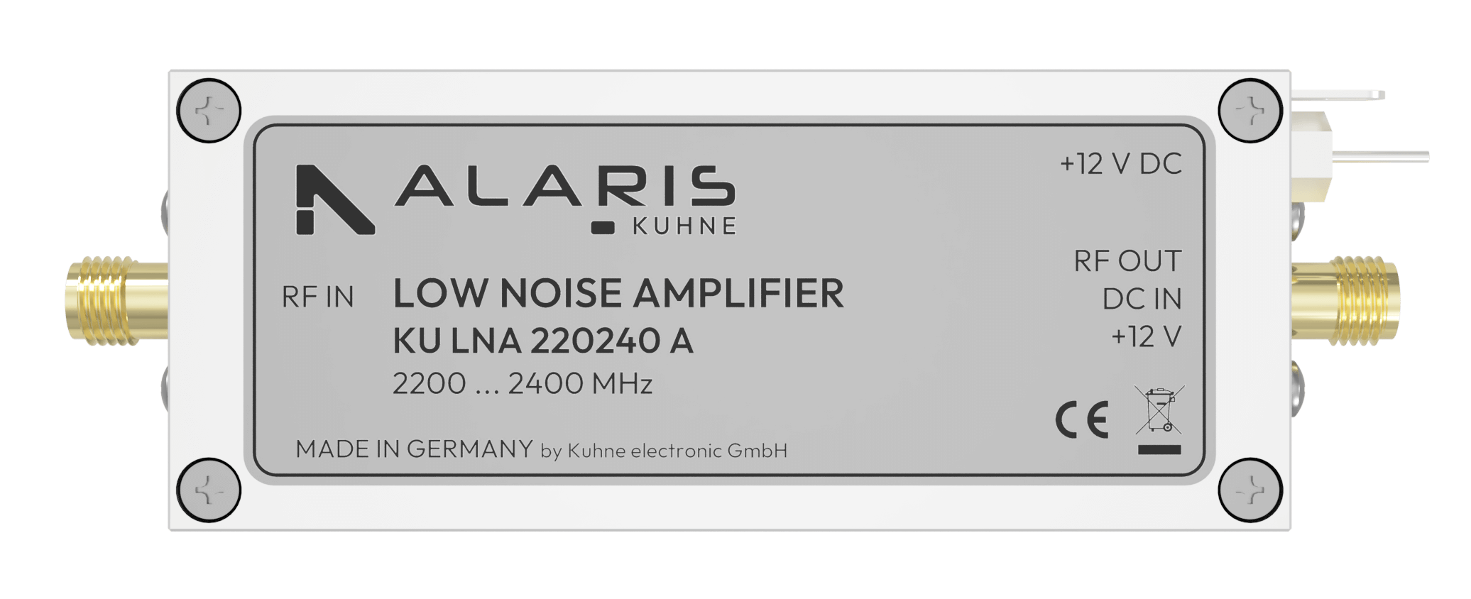 Super Low Noise Amplifier, 2200 ... 2400 MHz (KU LNA 220240 A)